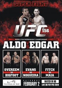 Featherweight champion Jose Aldo squares off with former lightweight champion Frankie Edgar at UFC 156 this weekend.